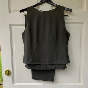 Giorgio Armani Sleeveless Shell/Pants sz12/14 wool